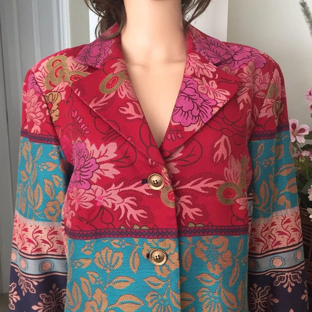 Coldwater woven tapestry blazer